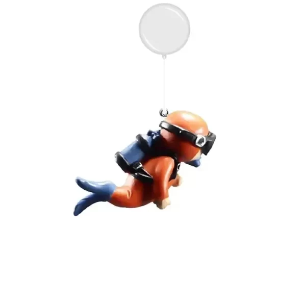 Fish Tank Diver Ornaments Landscape Decoration Aquarium Gifts Popular Floating, Hayao Miyazaki Blue Fatty with Ball and Line - Image 9