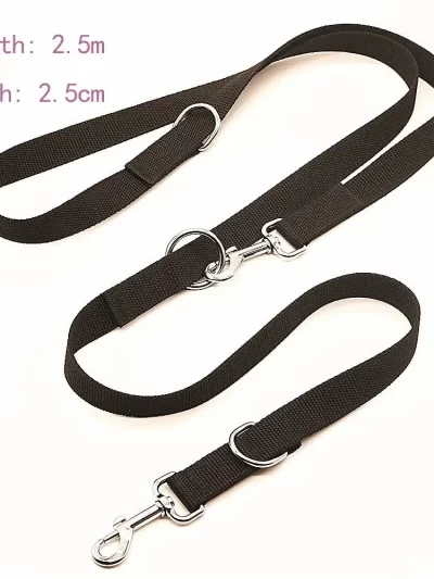 Adjustable Dogs Walking Training Lead Police Style Control Dog Lead Leash Dog Chain Dog Leashes Safety Pet Leashes Dog Accessory