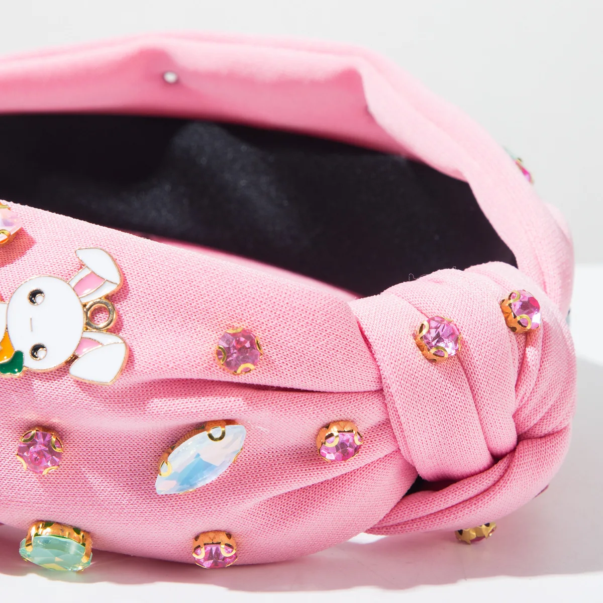 Hot-selling New Easter Diamond-encrusted Cute Sweet Rabbit Carrot Headband Element Holiday Hair Accessories - Image 6