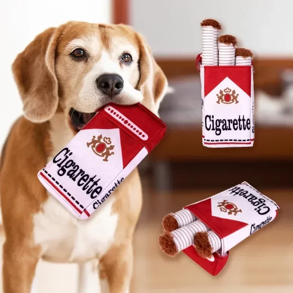 Funny Interactive Puppy Dog Chew Squeak Toys Cigarettes Toys for A Dog Things for Dogs Accessories Plush Supplies Pet Products - Image 2