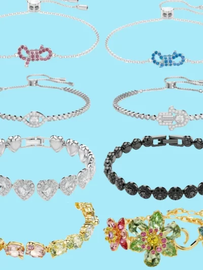 Cat Accessories 2025 Popular Crystal jewelry Colorful candy Crystal Bracelet Delicate flowers adjustable ladies romantic gift