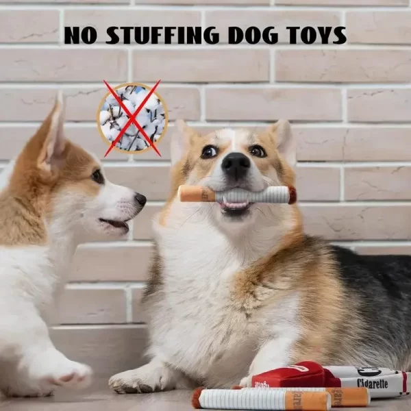 Funny Interactive Puppy Dog Chew Squeak Toys Cigarettes Toys for A Dog Things for Dogs Accessories Plush Supplies Pet Products - Image 3