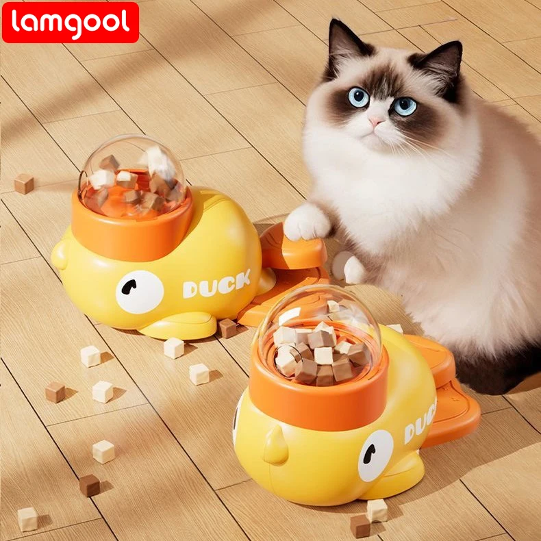 Cat Toy Cat Automatic Feeder Cat Interactive Toy Pet Automatic Food Treat Dispenser Pet Snack Feeder Dog Training Pet - Image 2