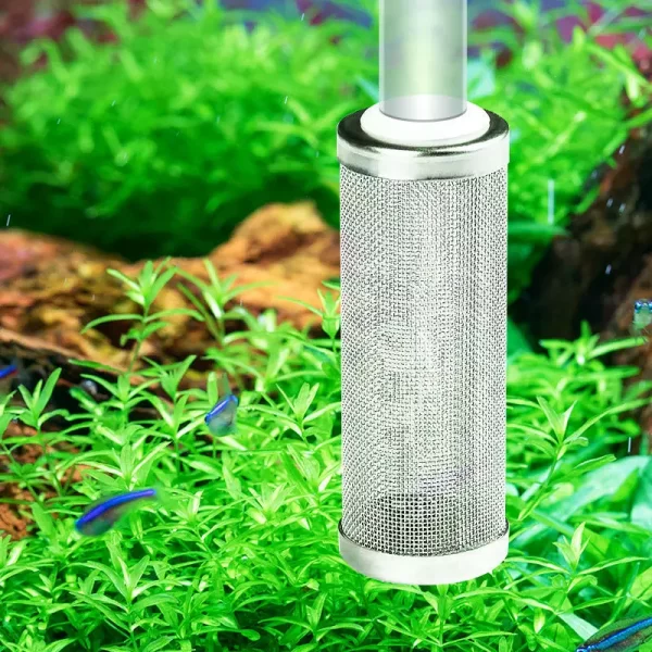 Fish Tank Filter Stainless Steel Inlet Case Mesh Shrimp Nets Special Cylinder Filters Inflow Inlet Protect Aquarium Accessories - Image 6