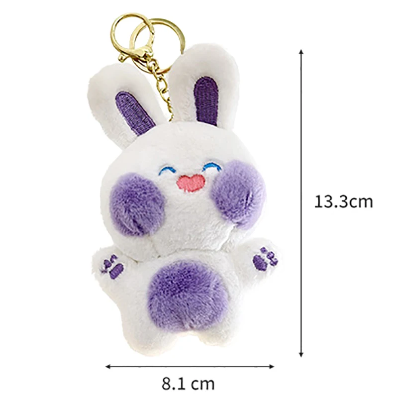 Cute Rabbit Plush Decoration Cartoon Keychain Pendant Little Rabbit Accessories Doll Pendant Birthday Gift - Image 6