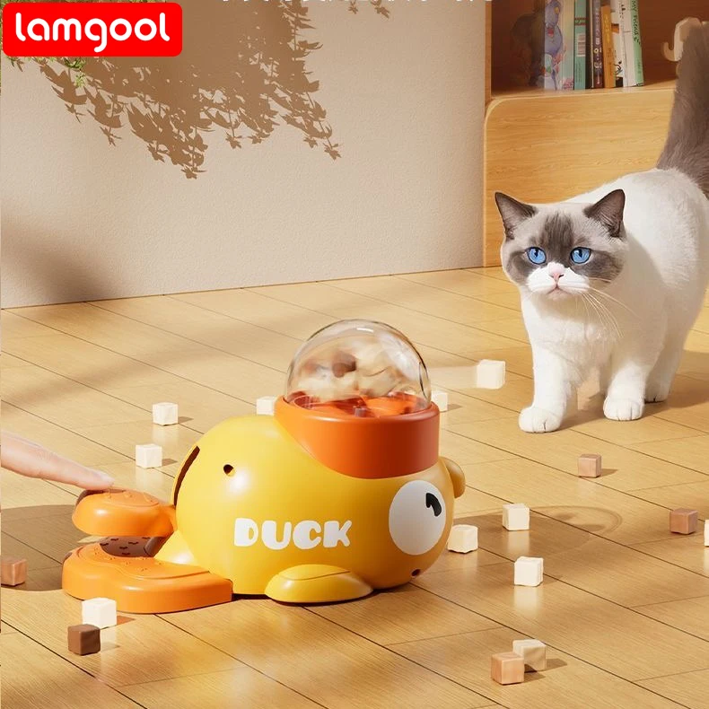 Cat Toy Cat Automatic Feeder Cat Interactive Toy Pet Automatic Food Treat Dispenser Pet Snack Feeder Dog Training Pet