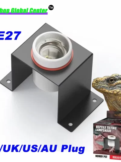 Reptile Accessories Lamp Shade Temperature Control Tool Lizard Turtle Lamps Shade E27 Lamp Holder Stand Reptile Accessories