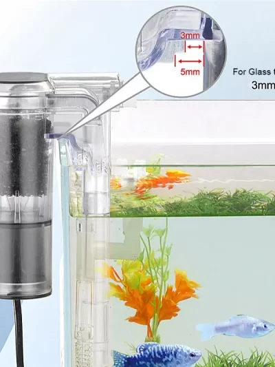 Aquarium New Hanging Filter Mini Filter Fish Tank USB power interface 2.5W Flow 250H/L Suitable for fish tanks below 30cm