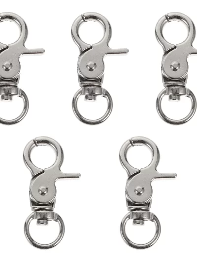 5pcs Bird Cages Lock Lobster Clasp Door Parrot Cages Swivel Spring Buckle Pet Cagess Accessories