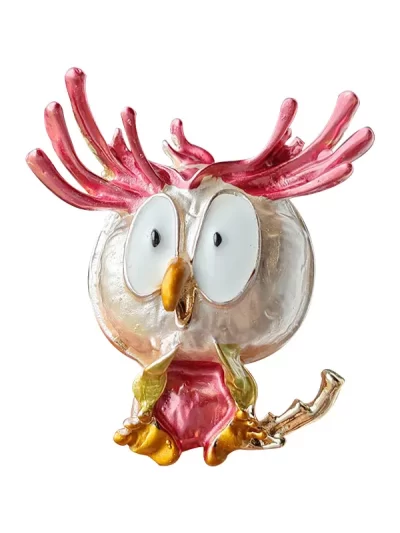 Lovely Enamel Owl Bird Brooches For Women Unisex Funny Angry Bird Cartoon Animal Brooch Daily Party Accessories Jewelry Gift
