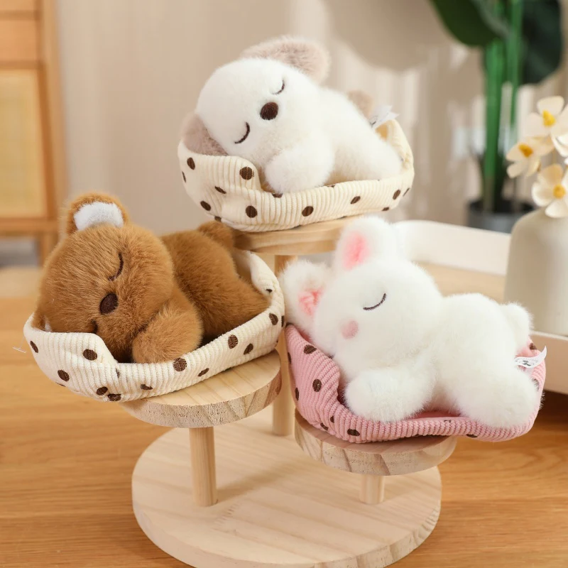 Sleeping Animals in Pet Pad Doll Toy Mini Kitten in Pet Pad Kawaii Toys For Office Desk Car Hand Toy Gift for Kids Boys Girls - Image 2