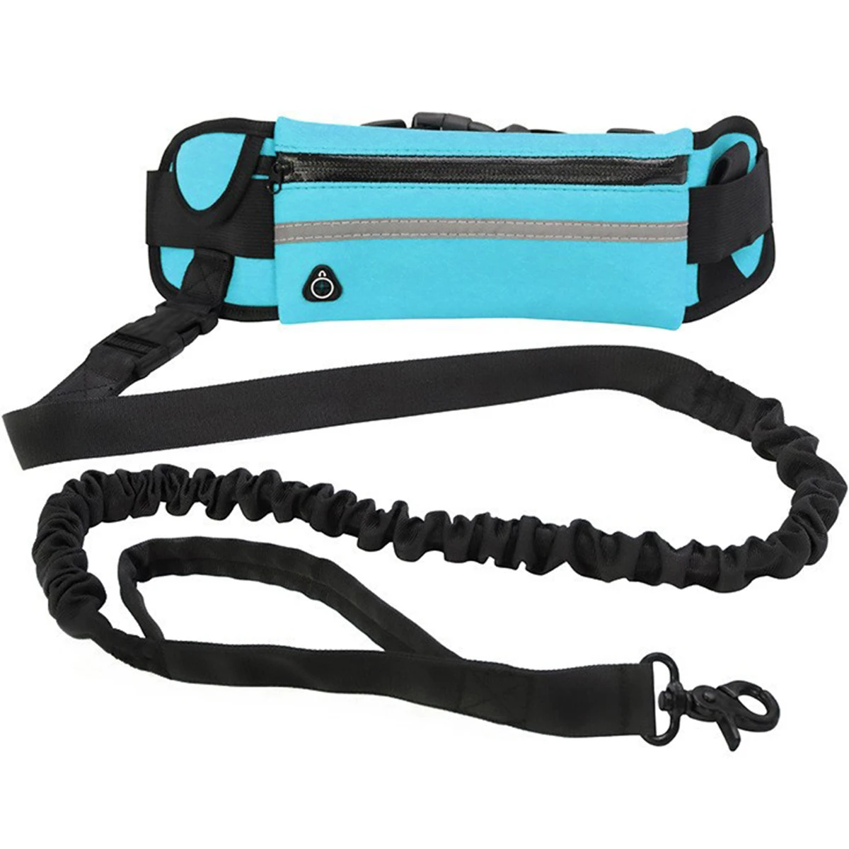 Dog Running Waist Leash Nylon Pet Leash with Waist Bag Retractable Elastic Belt Dog Traction Rope Reflective Belt Buckle - Image 8
