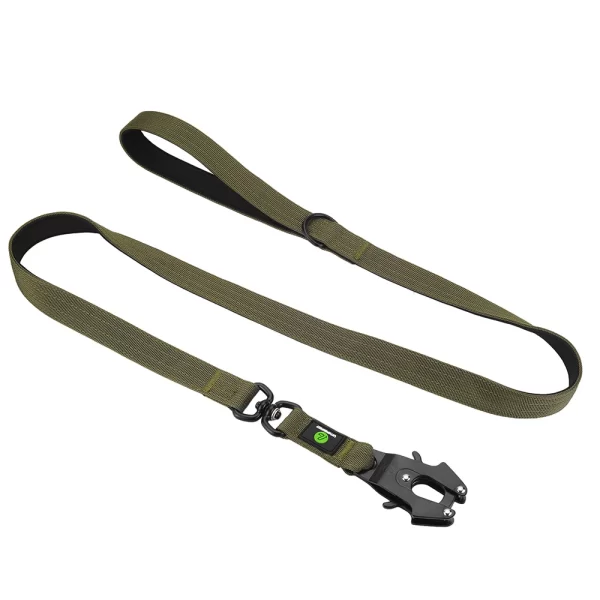 5Ft Nylon Large Dog Leash Tactical Frog Clip Metal Padded Control Handle Durable Military German Shepard Rope Training Supplie - Image 7