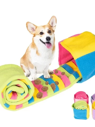 Interactive Dog Puzzle Toys Encourage Natural Foraging Skills Portable Pet Snuffle Toy Slow Feeder Training Educational Toy
