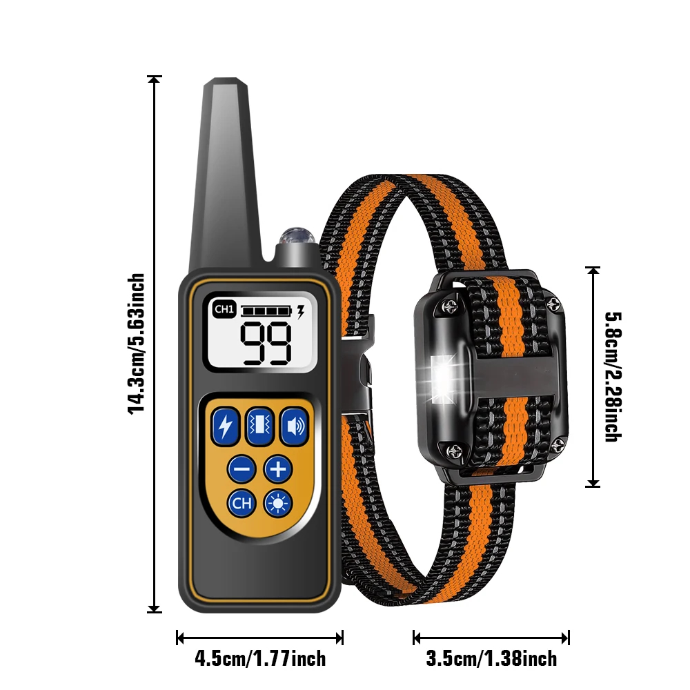 Dog Collar for 3 Dogs, Waterproof Rechargeable Dog Training Collar with Remote for Small, Medium and Large Dogs,IP67 Wat - Image 2
