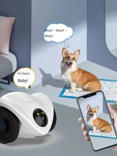 Smart Pet Feeder 1080P HD Automatic Dog Cat Toy Full House Mobile Audio Wifi Interactive Battery-Powered Dog Food