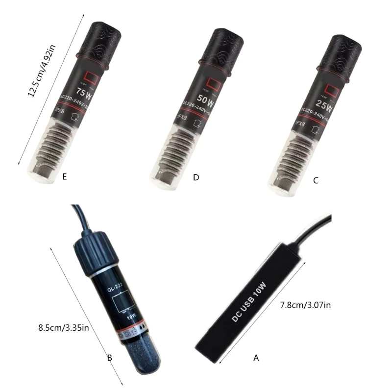 Small Aquariums Heating Rod Constant Temperature Fishes Tanks Aquariums Heaters for Constant Water Temperature - Image 6