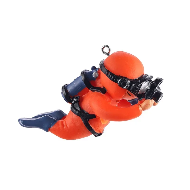 Kawaii Resin Frogman Aquarium Ornaments Interesting Floating Decoration Artificial Mini Diver Fish Tank Accessories - Image 9