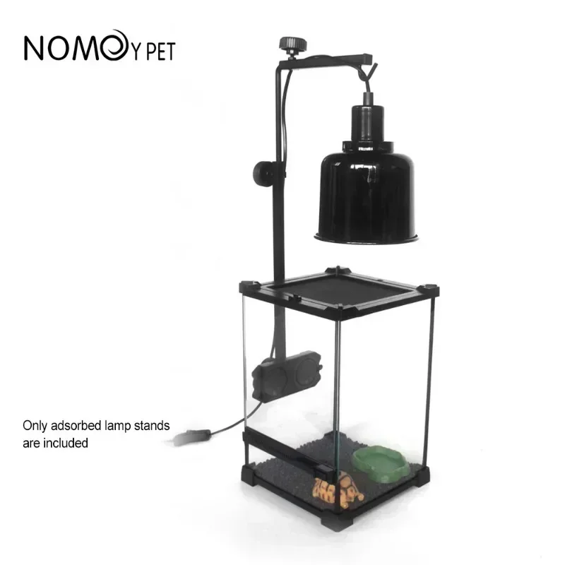 Reptile Accessories for Lizard Portable Detachable Adjustable Reptile Pet Basking Back Adsorption Hanging Lampshade Lamp Holder - Image 4