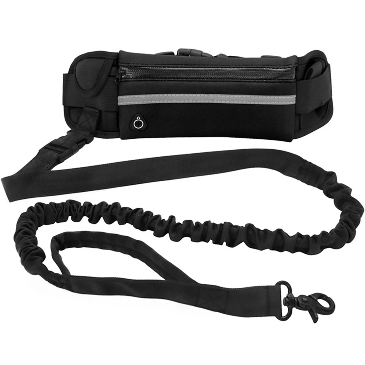 Dog Running Waist Leash Nylon Pet Leash with Waist Bag Retractable Elastic Belt Dog Traction Rope Reflective Belt Buckle - Image 7