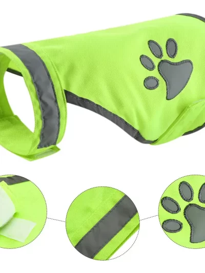 Outdoor Pet Safety Vest Reflective Dog Safety Vest High Visibility Fluorescent Pet Hi Vis Jacket Coat