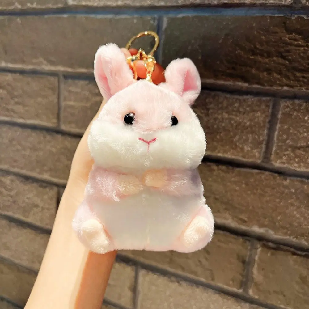 Doll Pendant Schoolbag Accessories Hamster Rabbit Plush Keyring Bunny Plush Keyring Rabbit Plush Keychain Animal Stuffed Toys - Image 4