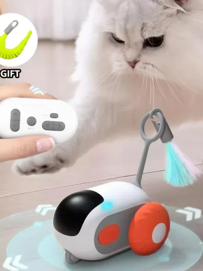 Remote Control Smart Electric Cat Toy,Interactive Cat Toys for Indoor Cats,Gravity Automatic Mobile Car Toy,Cat Mouse Toys