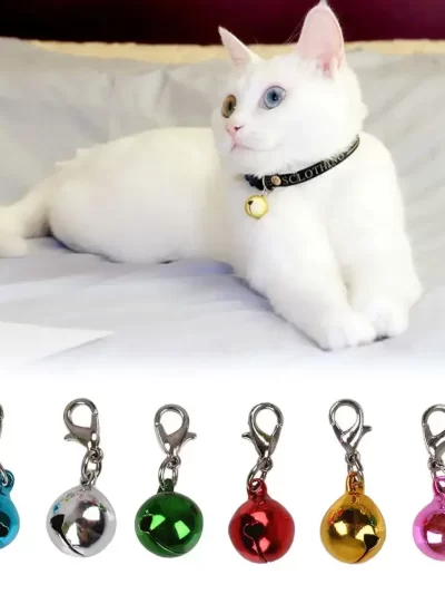 DIY Pet Supplies Decor Bell Collar Clothe Accessories Cat Collars Leads Cat Accessories Metal Jingle Bell Decoration Kitten