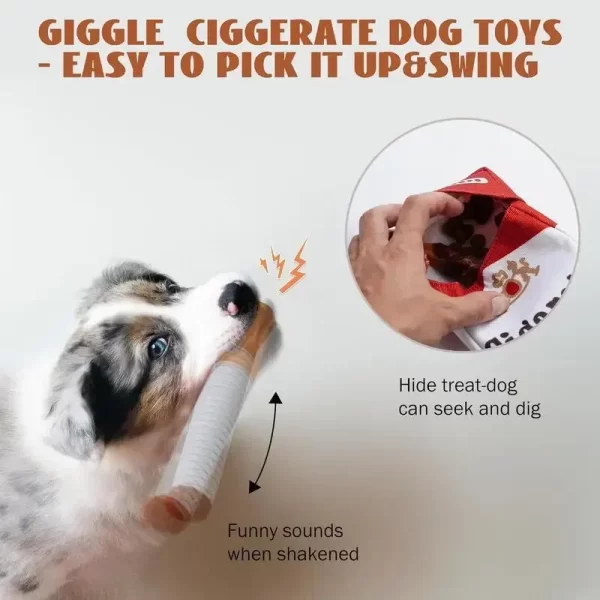 Funny Interactive Puppy Dog Chew Squeak Toys Cigarettes Toys for A Dog Things for Dogs Accessories Plush Supplies Pet Products - Image 4