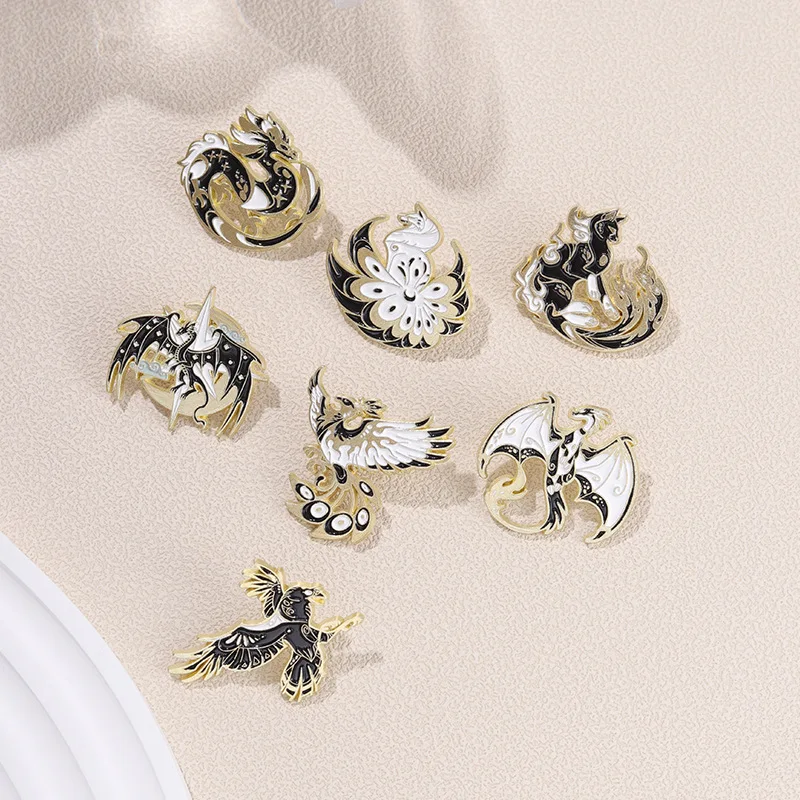 Dragon Birds Animals Enamel Pin Lapel Metal Gifts Backpack Hat Friends Brooch Badge Jewelry Accessories Wholesale - Image 5