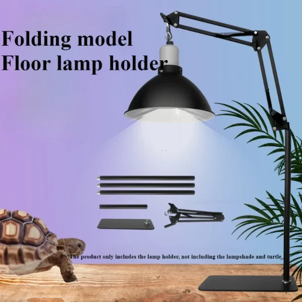Reptile Accessories Three Gears Adjustable Landing Light Holder Basking Back Long Arm Reptile lamp Stand for Lizards Turtles - Image 2