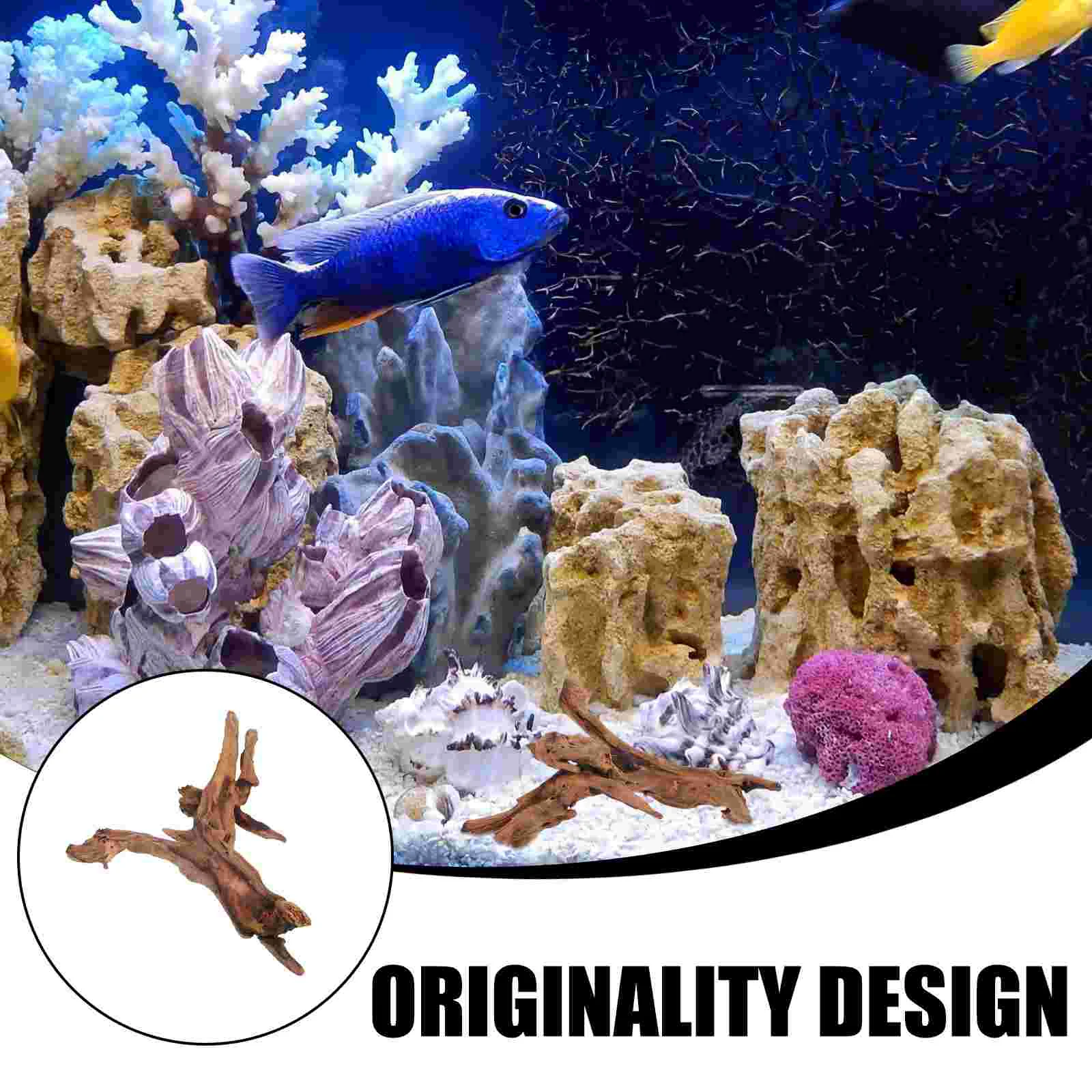 20 25cm Natural Aquarium Sunken Wood Fish Tank Decorations Craft Underwater Log For Climbing Fish Tank Supplies - Image 6