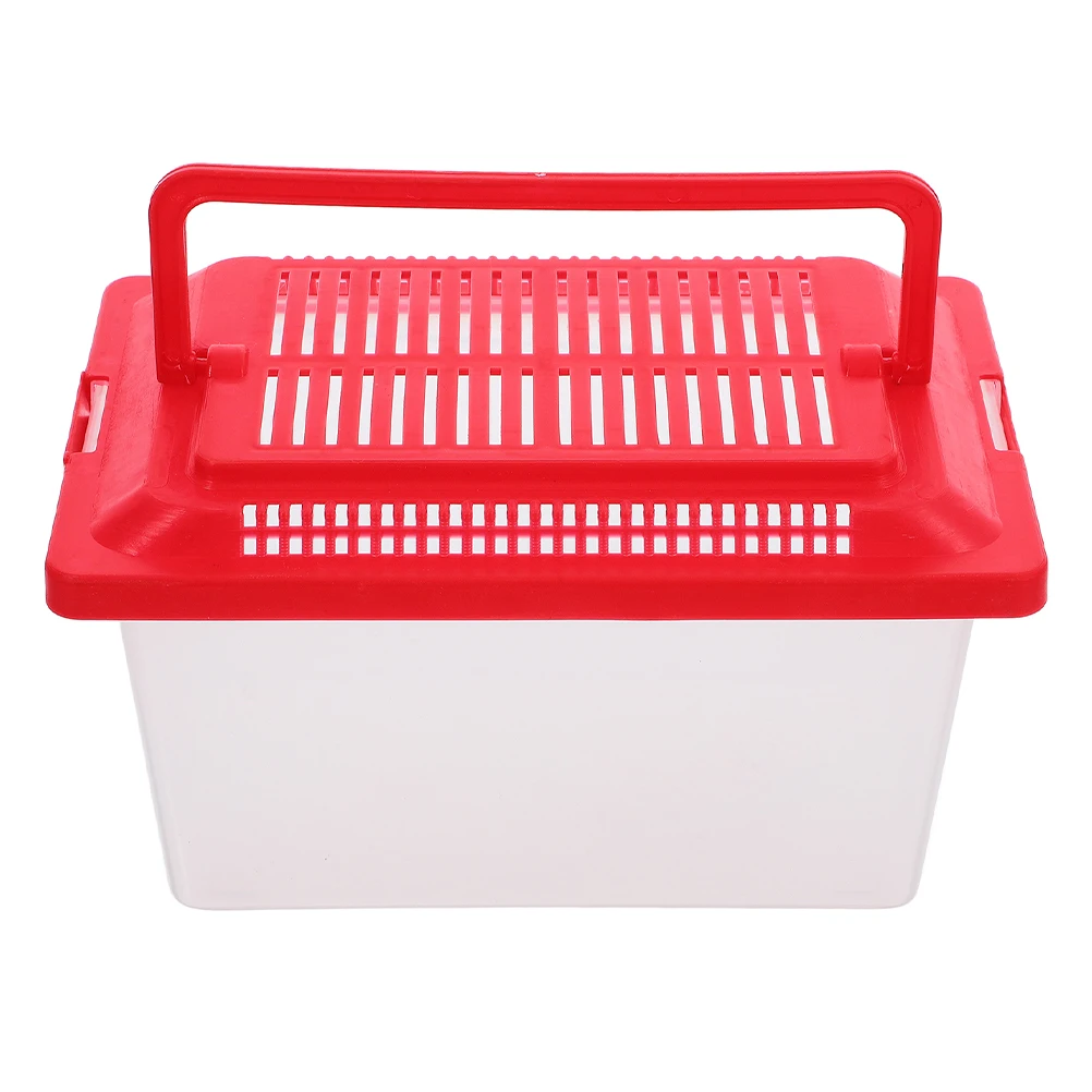 Fish Tank Box Baby Portable Aquarium Clear Mini Tanks Plastic Bowls Terrarium Travel Cage Hamster Transport Waterproof Easy - Image 2