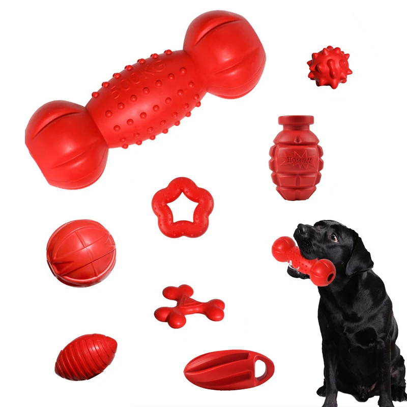 Durable TPR Pet Chew Toy Small Large Dog Molars Golden Retriever Labrador Interactive Education Toys Pet Supplies Accessories
