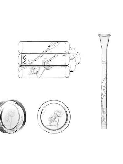 VIV Aquarium Supplies Crystal Shrimp Nest Glass Feeding Basin Feeding Tube Fish Tank Accessories ADA Quality