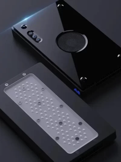 A8se II Max & Blue 240W WiFi-Enabled APP-Controlled LED Light for Saltwater Aquariums Ideal for SPS & LPS Corals