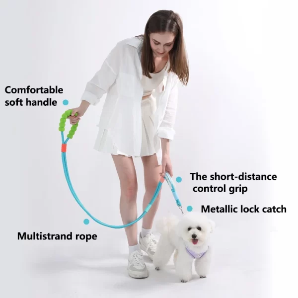 Versatile Pet Traction Leashes with a Comfortable Foam Handle - Image 15