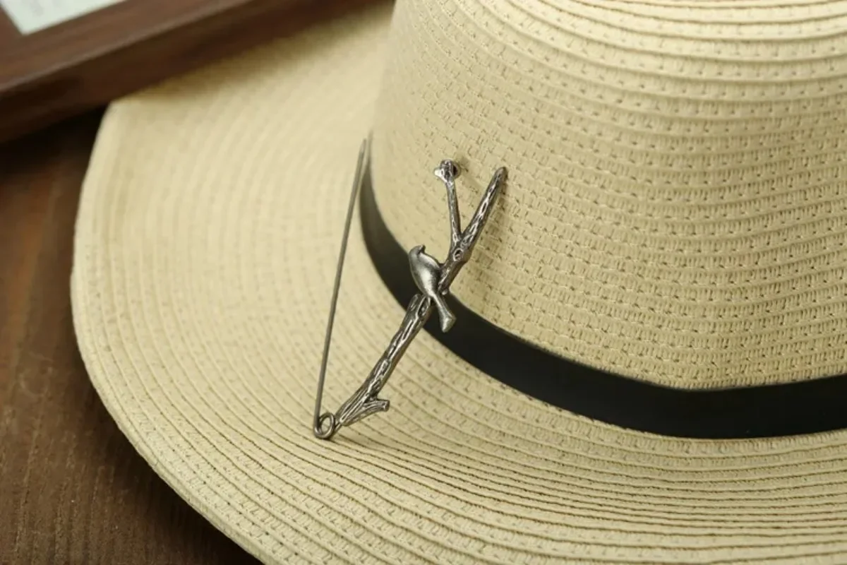 Creative Bird Pin Alloy Retro Branches Bamboo Brooch Simple Sweater Shawl Buckle Cardigan Hat Pin Women Men Accessories Jewelry - Image 6