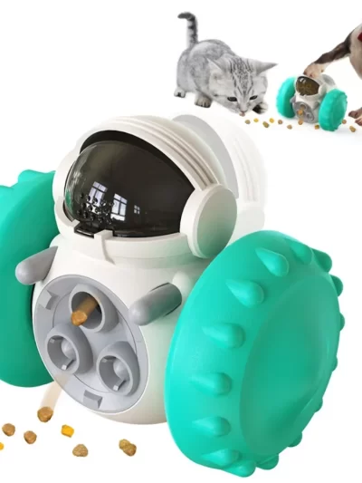 Dog Treat Leaking Toy For Small Big Dogs Tumbler Interactive Toys Puppy Cat Slow Food Feeder Dispenser IQ Training Accessories