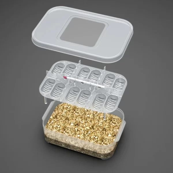 Pets Incubation Box DIY 12 Grids Hatch Box Snake Lizard Hatching Box Egg Tray Crawler Lizard Leopard Gecko Reptile Accessories - Image 3