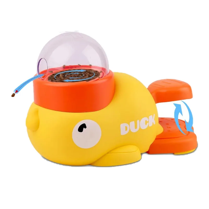 Pet Treat Dispenser-Interactive Dog Toys, Anti Gulping Duck Slow Feeder,cat Dog Treat Dispensing with Button,for Dogs Training - Image 7