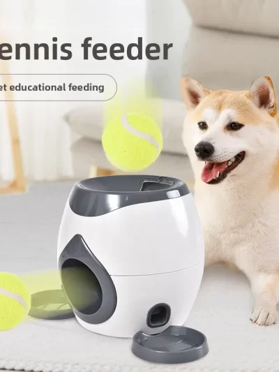 Pet dog tennis self fun toy for relieving boredom, automatic leakage reward machine, feeding device, dog interactive indoor toy