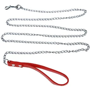 Durable Anti-Bite Metal Dog Chain Lead For Small Medium Large Dog Chain Leash Handle Leads PU Leather Iron Chain Pet Accessories - Image 9