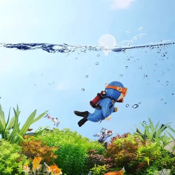 Fish Tank Decorations Aquarium Accessories Floating Diver Aquarium Ornaments Small Floating Ball Aquarium Accessories - Image 2