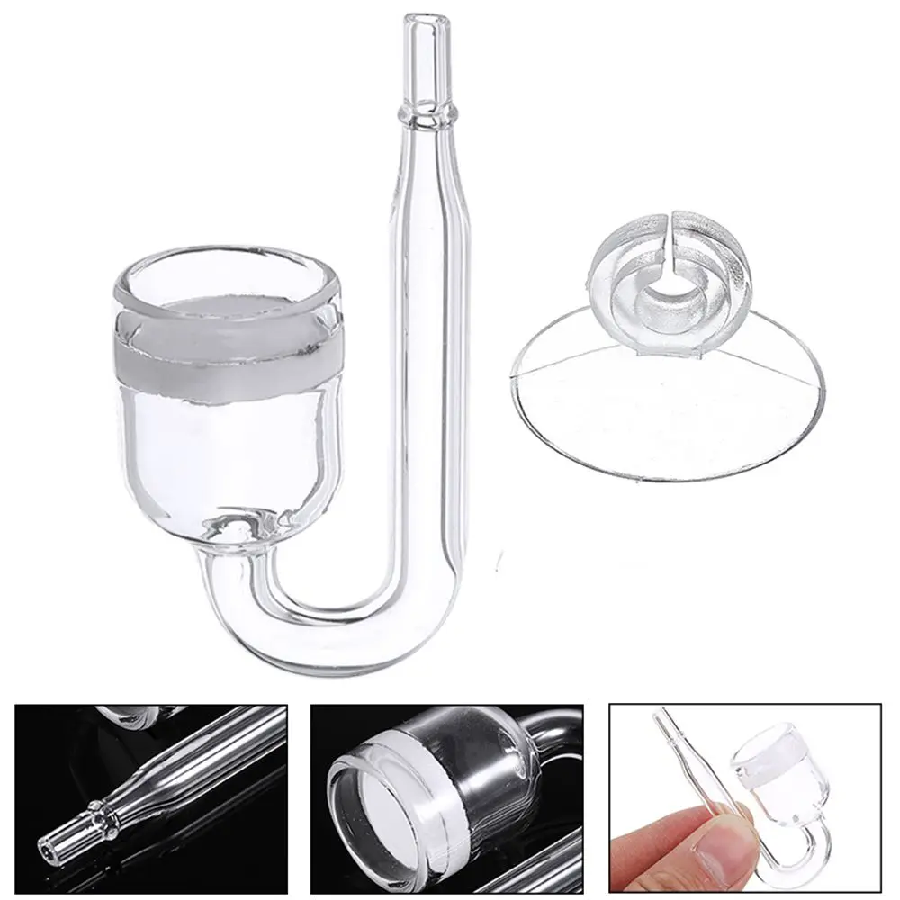 Glass Co2 Diffusers Aquarium Fish Tanks CO2 Diffusers Glass Cup Carbon Dioxide Reactor Ceramic Disces For Fish Tanks - Image 2
