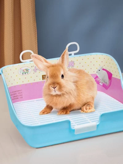 Small Pets Hamster Rabbit Toilet Potty Trainer Fixable Cage Tray for Small Animals hamster accessories  rabbit accessories pet