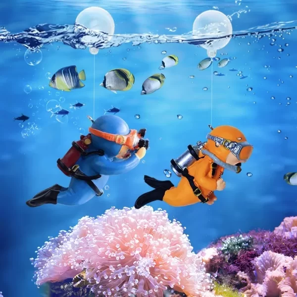 Fish Tank Decorations Aquarium Accessories Floating Diver Aquarium Ornaments Small Floating Ball Aquarium Accessories