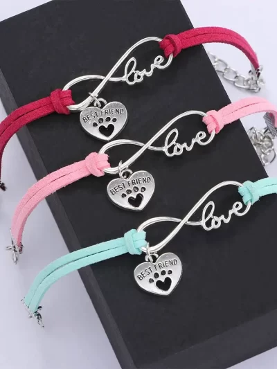 Adjustable Small Cute Heart Pendant Cat Accessories Pet Products Puppy Collar Cat Puppy Necklace Necklace