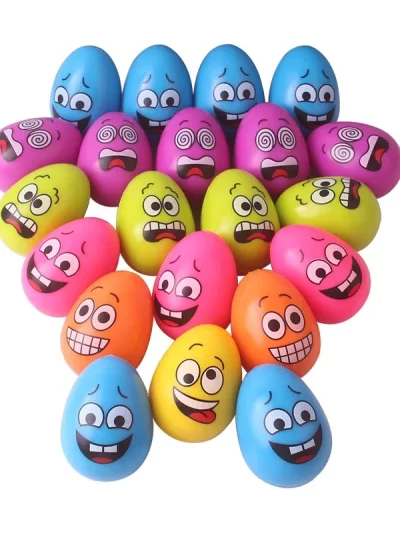 Durable Dog Chew Toy Bite-resistant Cat Dog Training Molar Ball Colorful Egg Elasticity Solid Balls Bouncing Interactive Toys