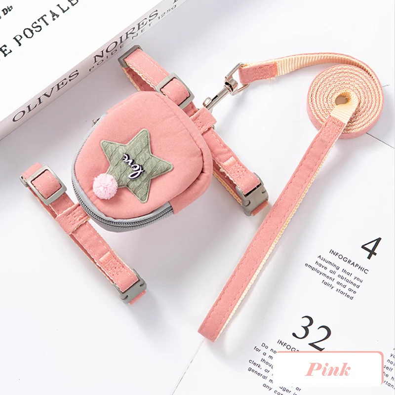 Fashion Cat Dog Harness and Leash Set for Cats Small Dogs Cartoon Print Pet Harnesses with Backpack Kitten Ropes Accessories - Image 10